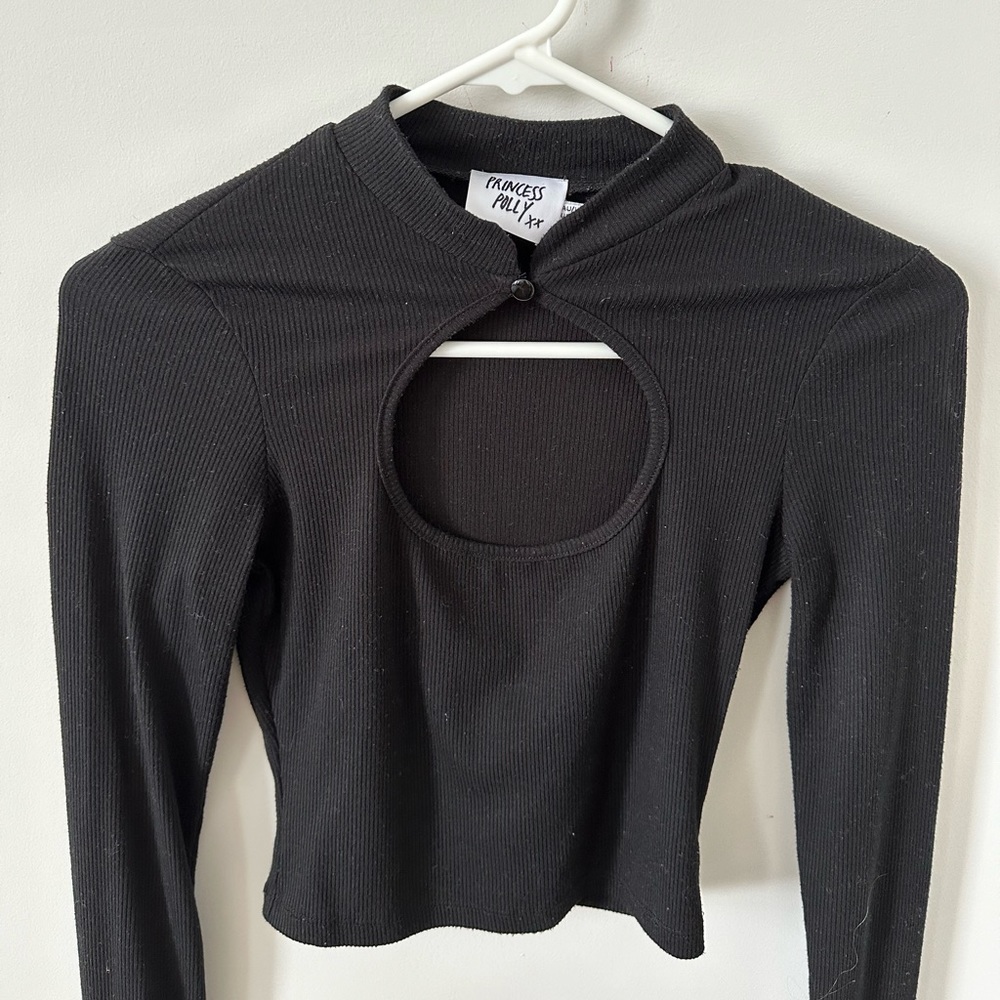 Princess Poly Long Sleeve Key Hole Top